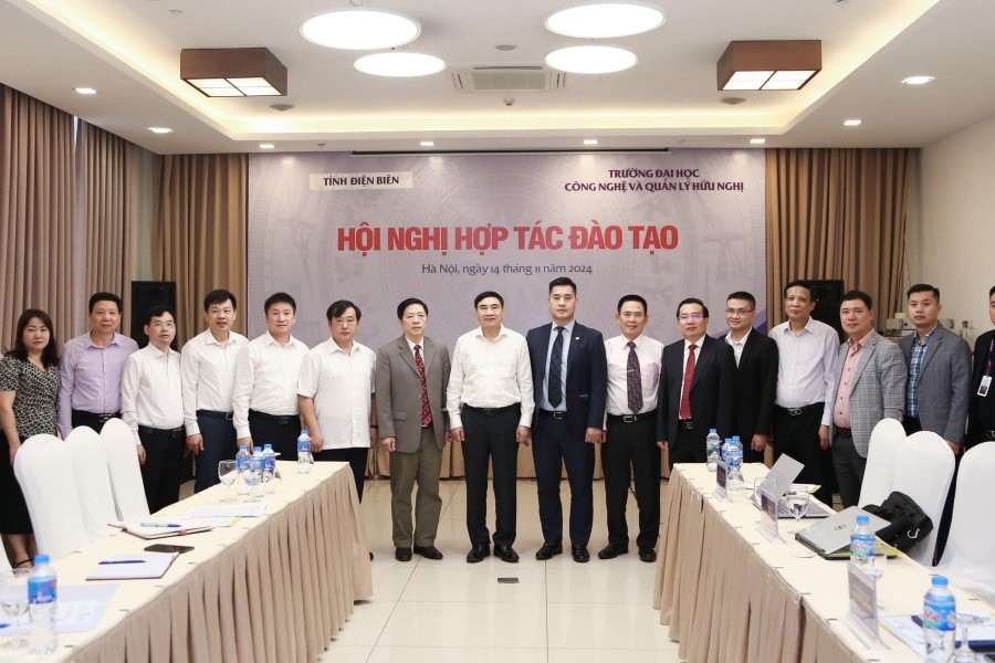 Hội nghị Hợp tác Đào tạo giữa Tỉnh Điện Biên và Trường Đại học Công nghệ và Quản lý Hữu Nghị