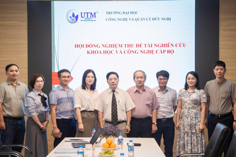 UTM tổ chức nghiệm thu 2 đề tài nghiên cứu khoa học cấp Bộ