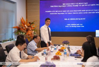 UTM tổ chức nghiệm thu 2 đề tài nghiên cứu khoa học cấp Bộ