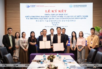 UTM ký kết hợp tác quốc tế với Đại học Quốc gia Gyeongsang (Hàn Quốc) UTM ký kết hợp tác quốc tế với Đại học Quốc gia Gyeongsang (Hàn Quốc)