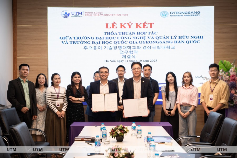 UTM ký kết hợp tác quốc tế với Đại học Quốc gia Gyeongsang (Hàn Quốc)