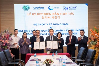 Lễ ký kết thỏa thuận hợp tác giữa Trường Đại học Công nghệ và Quản lý Hữu Nghị và Đại học Y tế Dongnam (Hàn Quốc)