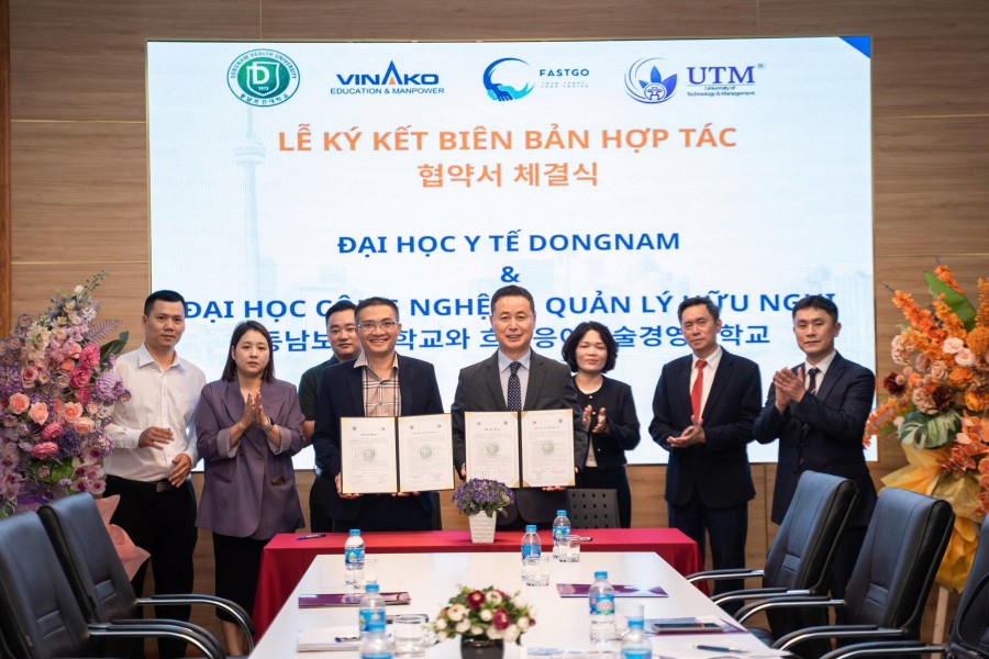 Lễ ký kết thỏa thuận hợp tác giữa UTM và Đại học Y tế Dongnam (Hàn Quốc)