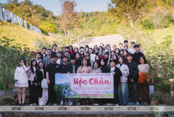 Sinh viên Khoa Du lịch UTM trải nghiệm thực tế mô hình du lịch tại Mộc Châu, Sơn La